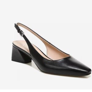 FRANCO SARTO Chic Black Slingback Heels, Size 10